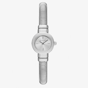 Michael Kors Women's Mini-Gramercy Silver Tone Watch MK7529